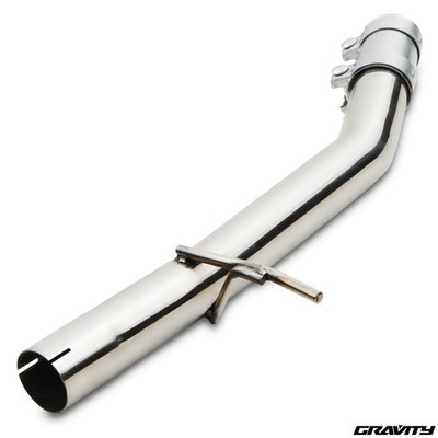 EDELSTAHL AUSPUFF MITTELROHR ABSCHNITT FÜR AUDI A3 S3 8P 2.0 FSI QUATTRO 03-08