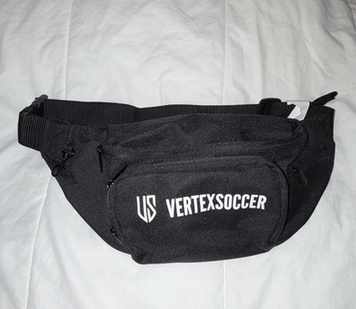 Quadra Vertex Black Waist Pack Zip Closure 2 Pockets Adjustable 0-5L