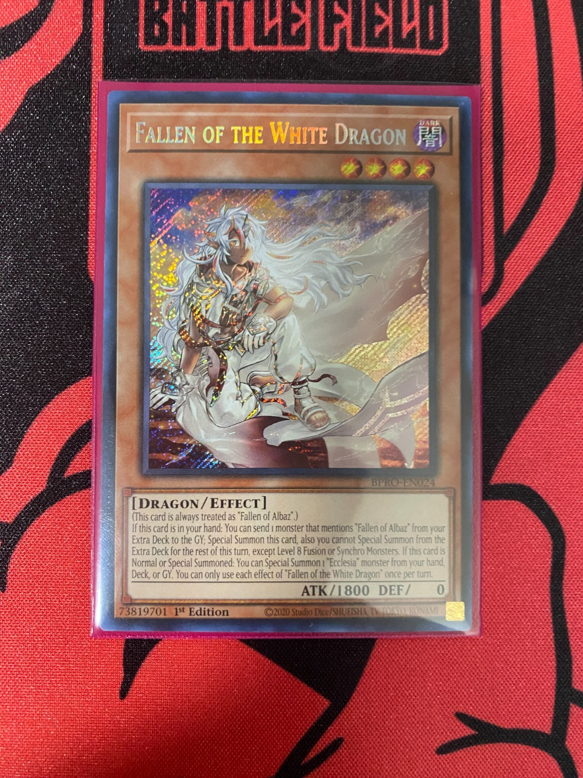 YuGiOh Fallen of the White Dragon BPRO-EN024 Burst Protocol 1st Edition NM