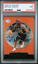 PSA 9 MINT 1998 UD OVATION MICHAEL JORDAN #7 BULLS 