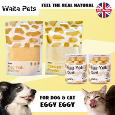 Waita 100% Natural Healthy Dog Cat Food Quail Chicken Egg Yolk Powder Bundle