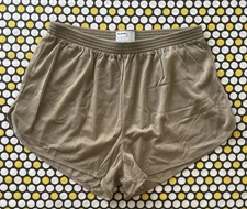 Soffe Men's Size L Khaki Authentic Ranger "The Silkie" Running Gym Shorts