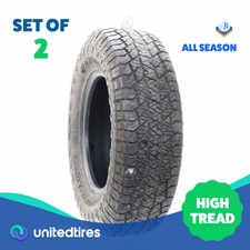 Set Of 2 Used 25575r17 Hankook Dynapro At2 Xtreme 115t - 8.532