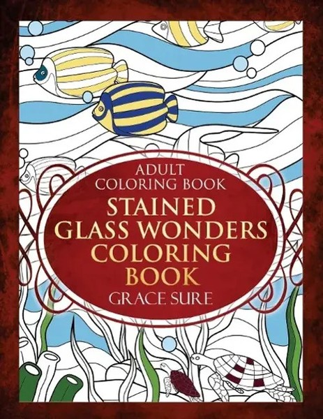 Grace Sure | Adult Coloring Book - Stained Glass Wonders Coloring Book | Buch-image