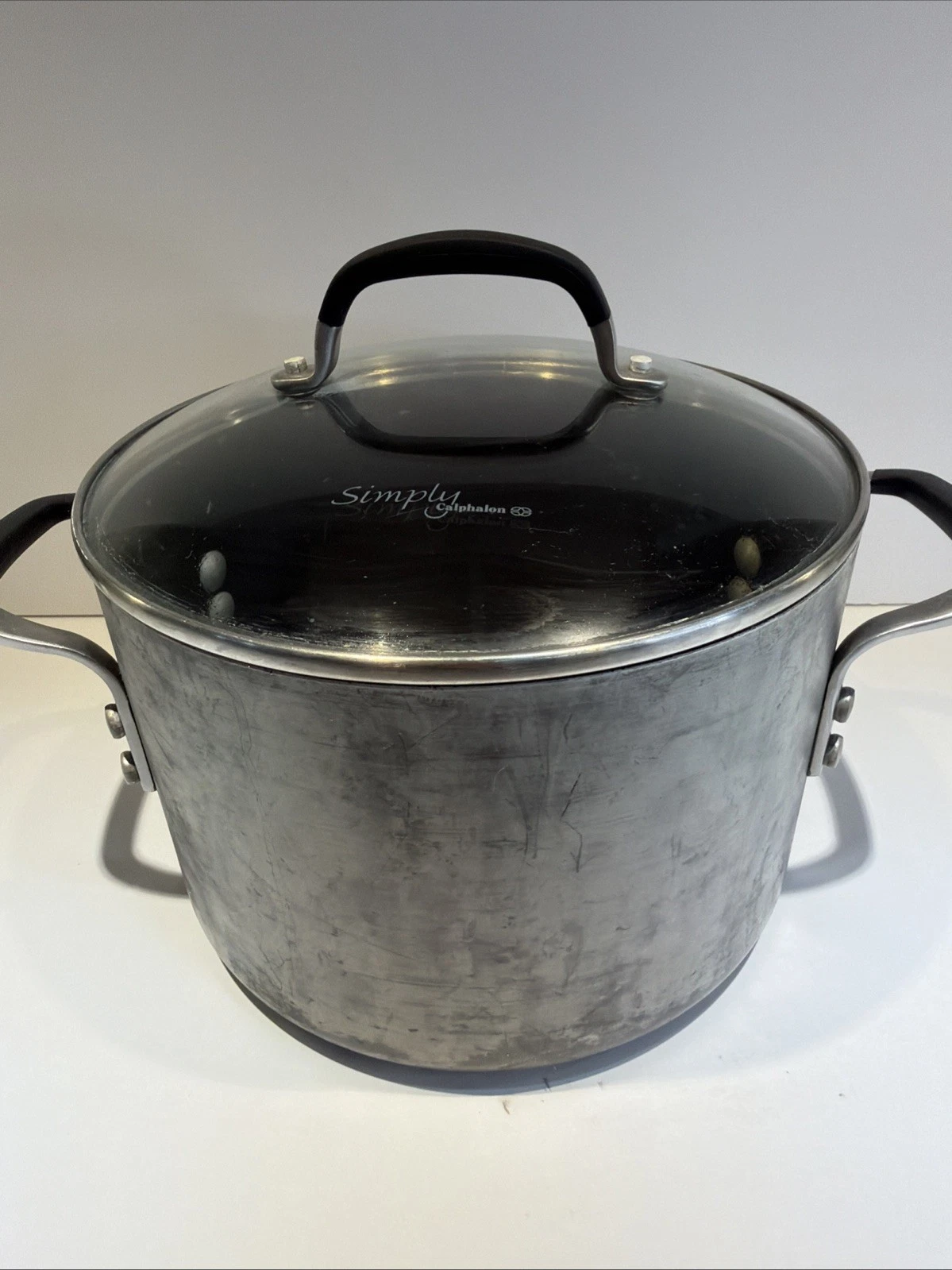 Calphalon Premier 6-qt Stock Pot 806 with Glass Space Saver Lid