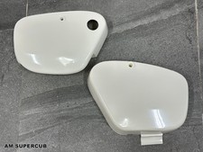 FUNDA LATERAL HONDA C100 CA100 C102 C105 CM90 CM91 C50 C65 C70 C90 BLANCA / Par