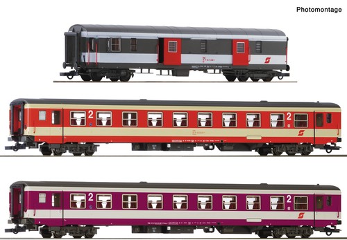 Roco 6200127 H0 Juego de 3 piezas 1: tren rápido "D 704", ÖBB | Zustand: Neu