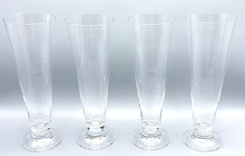 Set Of 4 Marquis By Waterford Crystal "VINTAGE" Pilsner Glasses