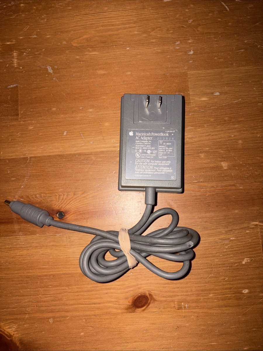 Apple Macintosh Mac PowerBook AC Power Adapter APS-46U M5652 7.5V