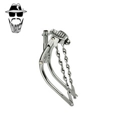 ORIGINAL LOWRIDER 16" Bent Retro 1" Chrome Suspension Fork w/Flat Twisted Bars.