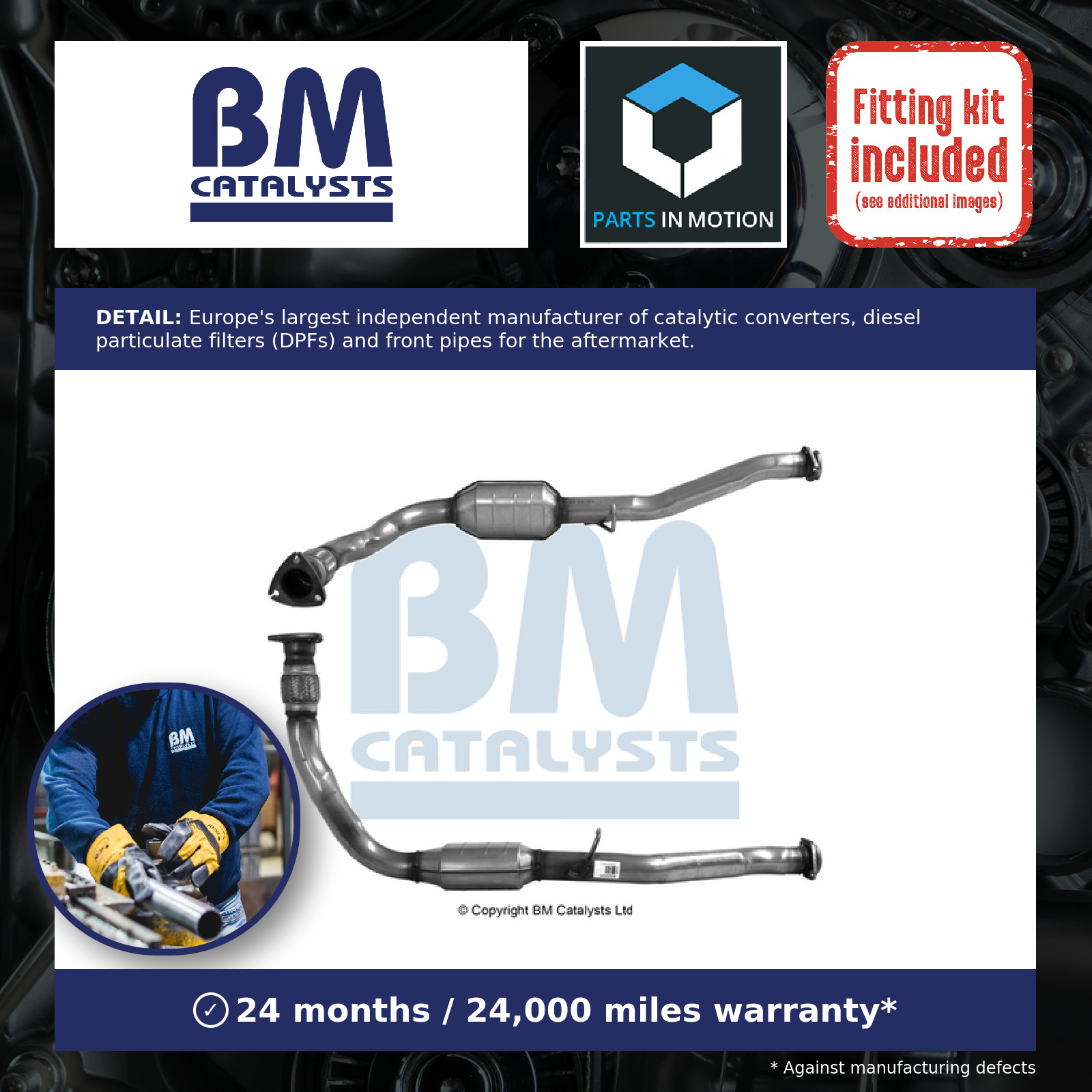 For LAND ROVER DEFENDER 1990 to 2017 Catalytic Converter - Image 7