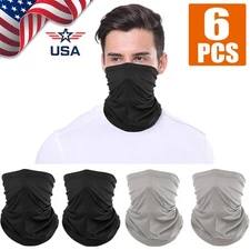 6PCS Summer UV Protection Cooling Neck Gaiter Face Clothing Neck Gaiter Mask USA