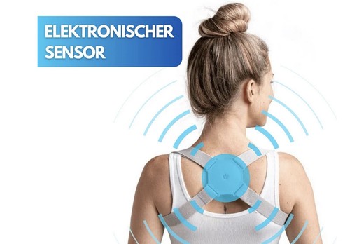 Rückenhalter Geradehalter Rückenbandage Haltungskorrektur Stabilisator „TOP“ OVP