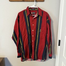 Vintage CHAPS By Ralph Lauren Men's Rare Multi-color Button Longsleeve Size L