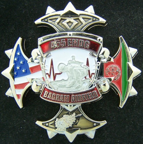 455th Expeditionary Medical Group EMDG Bagram Airfield Challenge Coin