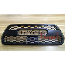 Grill For 2016-2023 Tacoma Bumper Grille Black Mesh Grill W/4LEDs/Garnish Sensor