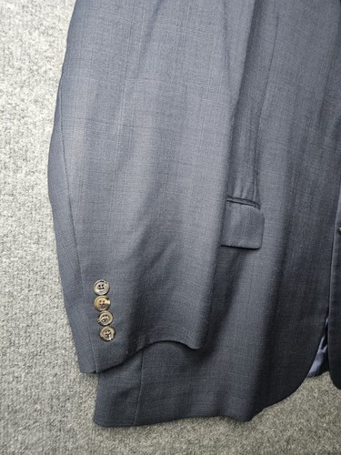 Brooks Brothers Anzug Herren 48R Navy Blau Glencheck 346 Stretch 2 Knöpfe 36x30 - Bild 4 von 15