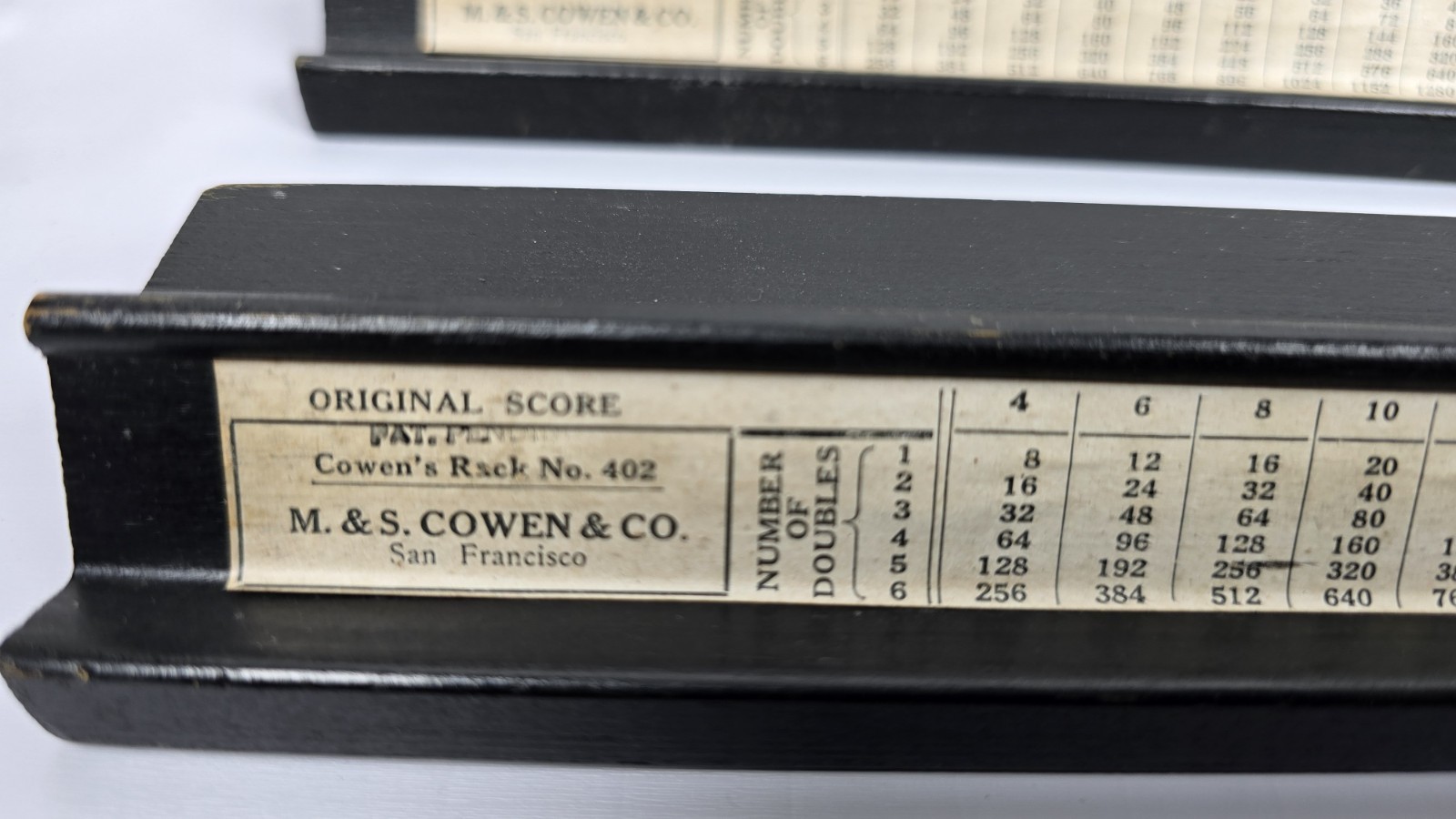 Vintage Set of 4 1920's Mah Jong Racks  M. & S. Cowen & Co. 402 Pat. Pending