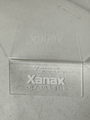 Vintage Xanax Advertising Promotional Display Or Picture Frame