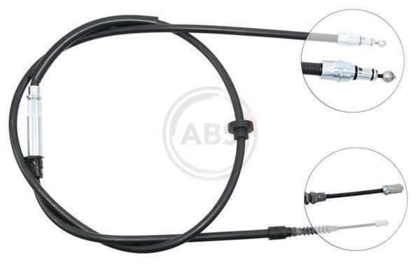 A.B.S. Bremsseil Seilzug Feststellbremse K12876 FüR Passat VW 3B3 3B6 3B2 3B5 B5-image