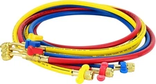 Upgrade 1/4" A2L Refrigerant Hose,72" HVAC Hoses, Compact Ball Valve Refrigerant