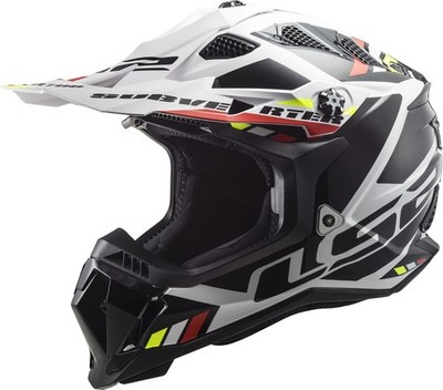 LS2 MX700 Subverter Evo 2 MX Helm Stomp White/Black M MotoCross Enduro NEU++