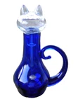 Blenko Glass Cat  - Blenkat Decanter 2516 - Cobalt