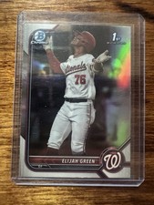 2022 Elijah Green Bowman Chrome Prospects #BDC-23 Refractor Washington Nationals