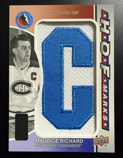 2023-24 SP Game Used Maurice Richard HoF Marks Letter 