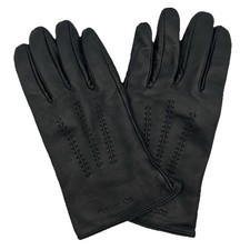 Leather Gloves Black Dress Driving Casual Soft Wool Lined Warm Men's XL