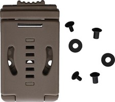Polymer G&uuml;rtelclip w&uuml;stent hellbraun mit Hardware EDC Scheide Etui Zubeh&ouml;r 3,5" x 2"