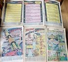Vintage No Covers Superman Comic Books Lot for Crafts & Scrapbooking Vintage Ads