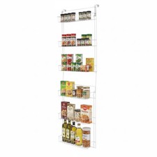 6-Tier Adjustable Over the Door Pantry Organizer - Powder