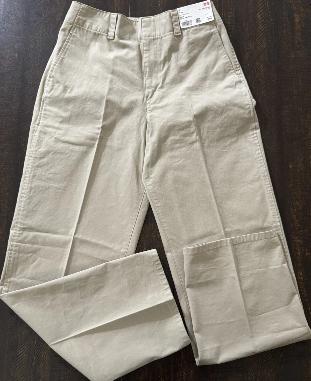 Uniqlo U Women’s Cotton Chino Pants Beige Size 4 28x30