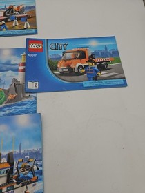 LEGO City Manual Lot: 60014, 60017, 60019, 4433 - Mint Condition Retired Manuals
