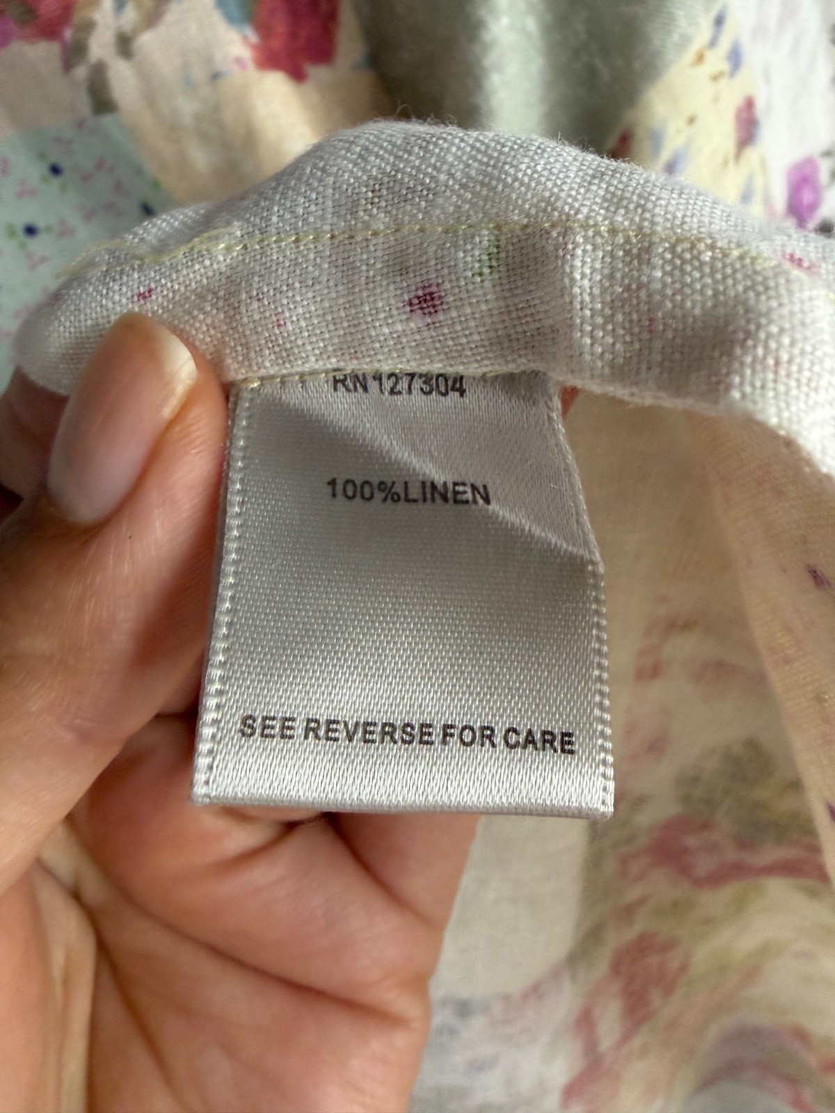 John Mark Blouse Womens Medium Patchwork Floral L… - image 7