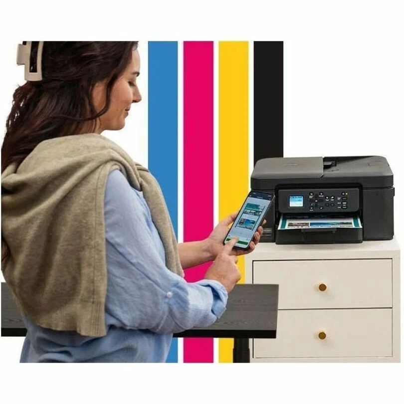 Brother Work Smart MFC-J1360DW Wired & Wireless Inkjet Multifunction Printer - - Image 3 of 4
