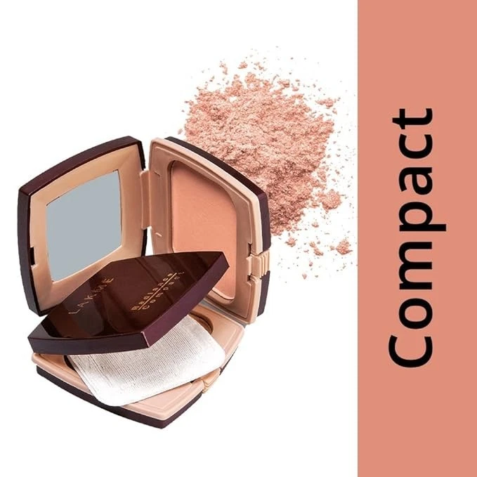 Lakme Radiance Compact Powder, Pearl, Matte Finish Face Makeup - With Vitamin E - Image 4 of 4