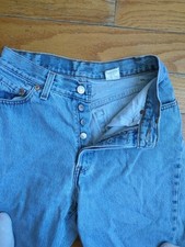 Vintage Levi's 501's Button Fly Light Wash High Waist Jeans Made In USA