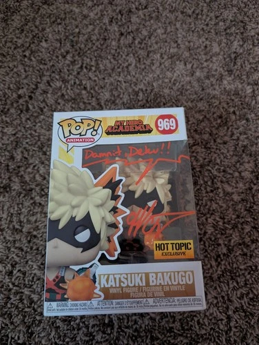 Katsuki Bakugo #969 Signed Clifford Chapin Hot Topic My Hero Academia Funko Pop