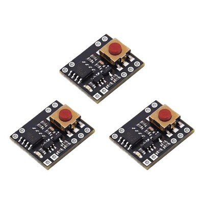 Electronic Power Switching Button 11A Capacity Compact Size LED On Off Indicator