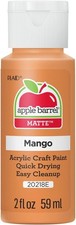 Apple Barrel Acrylic Paint in Assorted Colors 2 oz , 20218, Mango