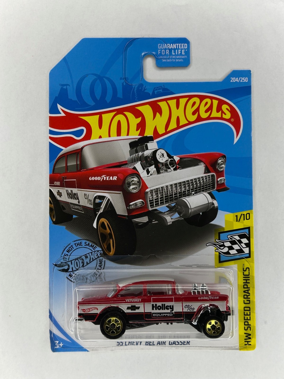 2017 Hot Wheels '55 Chevy Bel Air Gasser HW Speed Graphics #1/10 204/250 Car New