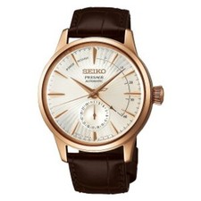 Seiko Presage SARY132 Cocktail Time Automatic Men's Watch Grey Dial Leather