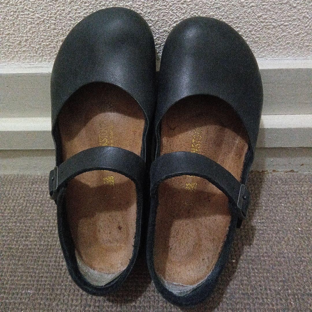 BIRKENSTOCK Mantova Flat Strap Shoes Black Narrow Size 35 JP 22.5