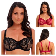 Fantasie Portia Balcony Bra Underwired Sheer Elegant Womens Bras Lingerie 102607