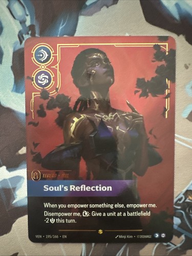 Mel Soul’s Reflection Legend Overnumber VEN 195/166 Riftbound Near Mint