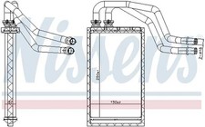 Heizung Kühlrippen gelötet 707215 NISSENS für MERCEDES-BENZ V-KLASSE VITO Kasten