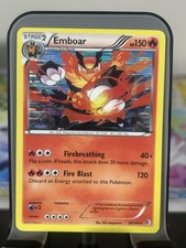 Emboar 26/149 Boundaries Crossed Holo Laser Holo Pattern Pokemon TCG Card