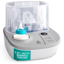 Lil' Jumbl 2-in-1 Baby Bottle Warmer & Sterilizer Dryer, Sterilizes Steams